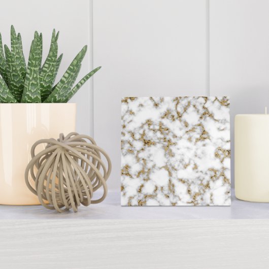 モダン金ゴールドグレイ白大理石 タイル