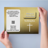 モダン金ゴールドコンテンポラリー教会 チラシ (手)