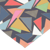 モダン金ゴールドコンテンポラリー線三角形 ショートテーブルランナー (コーナー)