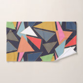 モダン金ゴールドコンテンポラリー線三角形 バスタオルセット (ハンドタオル)