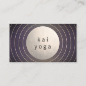 モダン金ゴールドサークルヨガ先生&エネルギーヒーラー 名刺 (正面)
