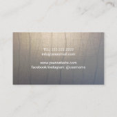 モダン金ゴールドサークルヴィンテージ禅サロンとスパ 名刺 (裏面)