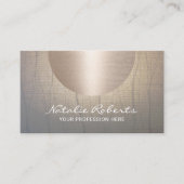 モダン金ゴールドサークルヴィンテージ禅サロンとスパ 名刺 (正面)