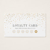 モダン金ゴールドシンプルグリッターロイヤリティカード (正面)