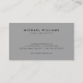 モダン金ゴールドシンプルサークルブラック名刺 名刺 (裏面)