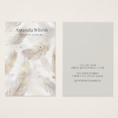 モダン金ゴールドシンプルジュエリー表示カード (正面&裏面)