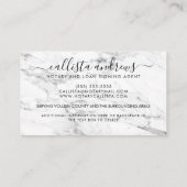 モダン金ゴールドシンプル大理石ファウンテンペン公証人ローン 名刺 (裏面)