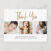 モダン金ゴールドスカスタムクリプトベビー3 ポストカード (正面)