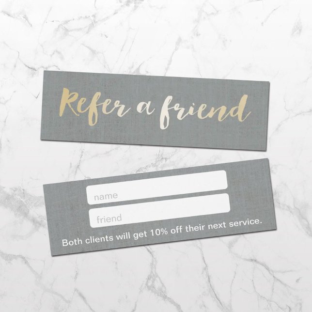 モダン金ゴールドスクリプエレガントトシルバーリネン (クリエイターアップロード済み)