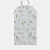 モダン金ゴールドスクリプトクリスマスツリーハッピーホリデー ギフトタグ (裏面)