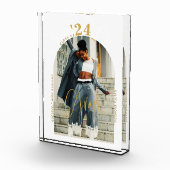 モダン金ゴールドスクリプト写真2024ミニマル卒業 フォトブロック (右)