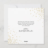 モダン金ゴールドスクリプ数々のト4 シーズンカード (裏面)