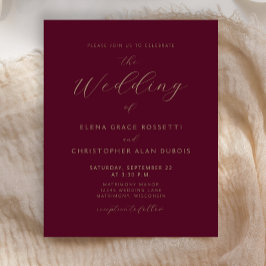 モダン金ゴールドスクリプ結婚ト