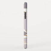 モダン金ゴールドストミニマルロークグレーの三角形 Case-Mate iPhoneケース (裏面/右)