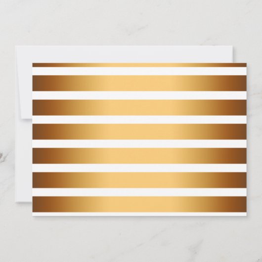 モダン金ゴールドストライプは僕の花嫁になる 招待状 (裏面)