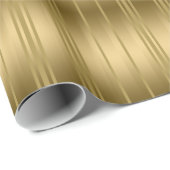 モダン金ゴールドストライプ幾何学的パターン2 ラッピングペーパー (ロールコーナー)