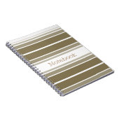 モダン金ゴールドストライプ ノートブック (右側)