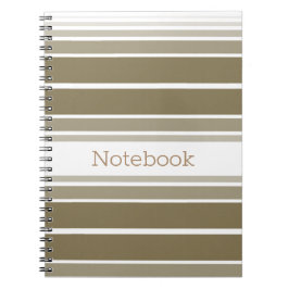 モダン金ゴールドストライプ ノートブック