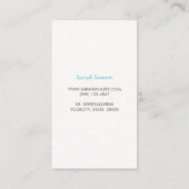 モダン金ゴールドスフェイクパリー続編メイクアップアーティスト 名刺 (裏面)