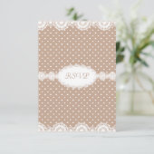 モダン金ゴールドスポット婚約パーティRSVP 招待状 (スタンド正面)