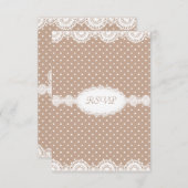 モダン金ゴールドスポット婚約パーティRSVP 招待状 (正面/裏面)
