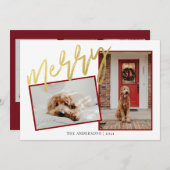 モダン金ゴールドスメリークリプト シーズンカード (正面/裏面)