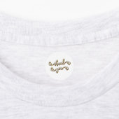 モダン金ゴールドタイポグラフィありがとう ラベル (貼付)