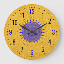 モダン金ゴールドデコーユニークル&ファンシー ラージ壁時計