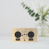 モダン金ゴールドトーン2021 DJ |光沢のある名刺 名刺 (スタンド正面)