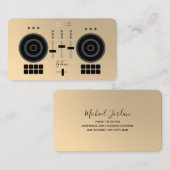 モダン金ゴールドトーン2021 DJ |光沢のある名刺 名刺 (正面/裏面)