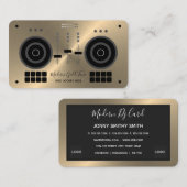 モダン金ゴールドトーン2022 DJ名刺 名刺 (正面/裏面)