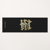 モダン金ゴールドドリー信じムが達成すやる気を起こさせるる ヨガマット (正面(横))