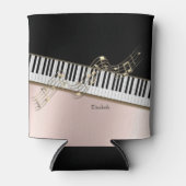 モダン金ゴールドノート、ピアノ鍵バラ金ゴールド 缶クーラー (正面)