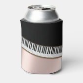 モダン金ゴールドノート、ピアノ鍵バラ金ゴールド 缶クーラー (缶裏面)