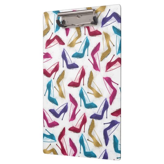 モダン金ゴールドハイヒールの水色 クリップボード (左)