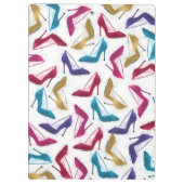 モダン金ゴールドハイヒールの水色 クリップボード (裏面)