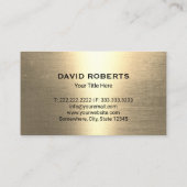 モダン金ゴールドハウスの改修清掃用品 名刺 (裏面)