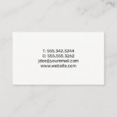 モダン金ゴールドハウスロゴ | 実在地 名刺 (裏面)