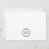 モダン金ゴールドハッピーバースデーカード (裏面)