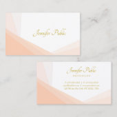 モダン金ゴールドハンドスクリプト名プロフェッショナルエレガント 名刺 (正面/裏面)