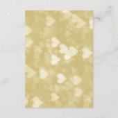 モダン金ゴールドハートウェディングRSVP 出欠カード (裏面)