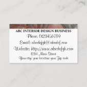 モダン金ゴールドバラ銀大理石テクスチャタイポグラフィ 名刺 (裏面)