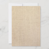 モダン金ゴールドパイナップル素朴バ結婚ラップ 招待状 (裏面)