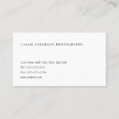 モダン金ゴールドパーソナライズされたハート 名刺 (裏面)