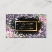 モダン金ゴールドパーティー名刺の追加 名刺 (正面)