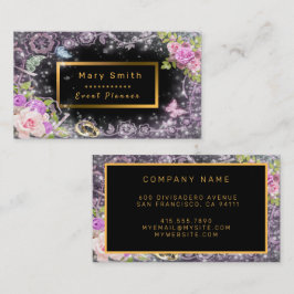 モダン金ゴールドパーティー名刺の追加 名刺