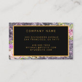 モダン金ゴールドパーティー名刺の追加 名刺 (裏面)