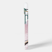 モダン金ゴールドピンク緑フェイクグリッター大理石 Case-Mate iPhoneケース (裏面 / 左)