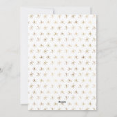 モダン金ゴールドフェイククリスマスツリーファミリーマルチフォト シーズンカード (裏面)