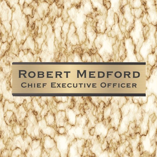 モダン金ゴールドフェイクシンボルや象徴ドア記号名プレート サインプレート